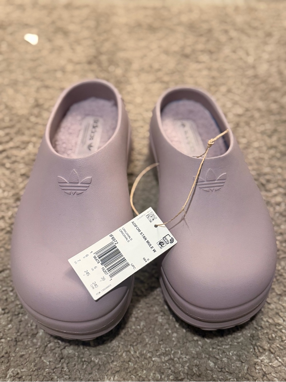 Adidas Women’s Lilac Slip-On Platform Clog NWT - Picture 3 of 5
